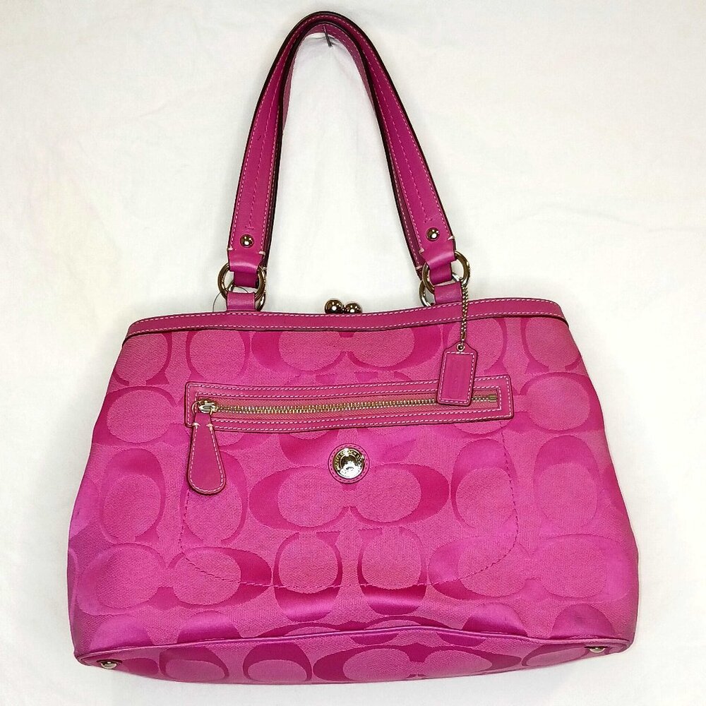 Coach Monogram Canvas Shoulder Bag